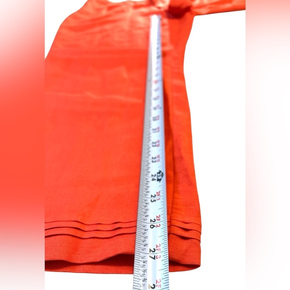 J.H. Collectibles Linen Blend Wide Leg Women’s Pants, Beautiful Orange, Size 16 - Picture 10 of 13